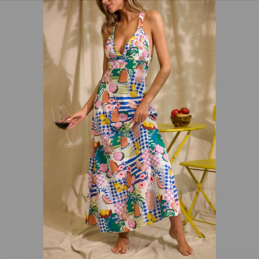 MINKPINK Al Fresco Midi Dress (Floral Print)